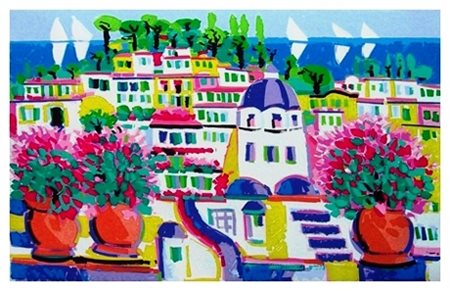 ATHOS FACCINCANI Peschiera del Garda 1951 Senza titolo Serigrafia a colori...