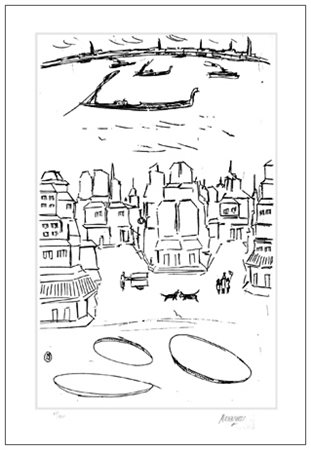 SANTE MONACHESI Macerata 1910 – Roma 1991 Senza titolo Acquaforte es.61/125....