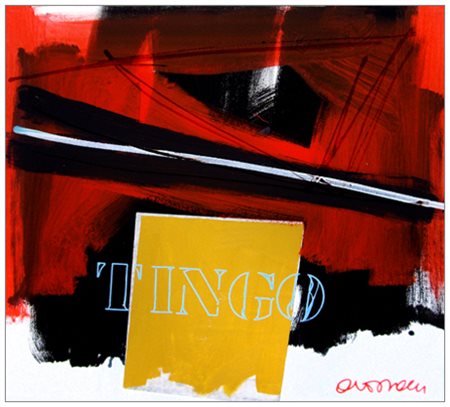 ANTONIO DEL DONNO Benevento 1927 Tingo Pittura, t.m. e collage su tela 59,8 x...