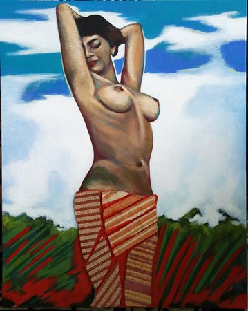 Maribel Moreno"Esotica"" 2016 Acrilico su tela cm 50x40.Autentica...