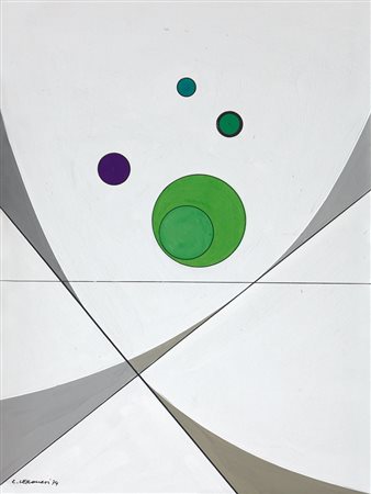 LUIGI VERONESI Milano 28/05/1908 - Milano 25/02/1998 Contrasto n° 21/C, 1974...