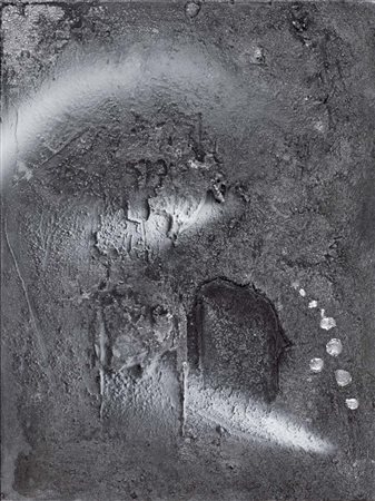 ENNIO FINZI Venezia 1931 Metalloide, 1992 tecnica mista su tela cm. 40x30,...