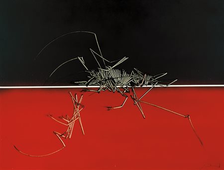 EMILIO SCANAVINO Genova 28/02/1922 - Milano 29/11/1986 Rosso e nero, 1981...