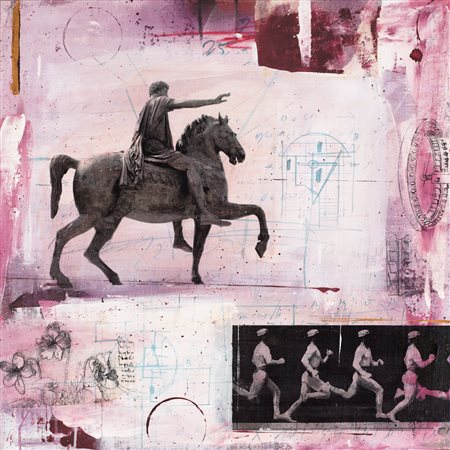 MIRKO PAGLIACCI Losanna 1959 Transiti "Caput Mundi", 2009 pigmenti acrilici...