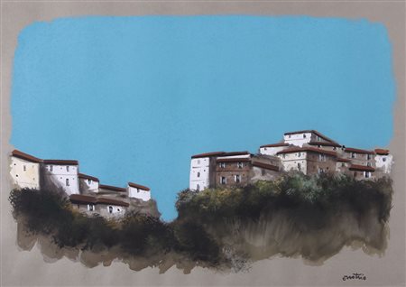 ENOTRIO PUGLIESE Buenos Aires 1920 - Pizzo Calabro (Cz) 1989 Paesaggio...