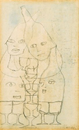 MINO MACCARI Siena 24/11/1898 - Roma 17/06/1989 Senza titolo tecnica mista su...