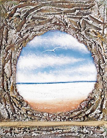 MARIO PASCHETTA Milano 27/04/1949 Spiando il mare malte e terre naturali su...