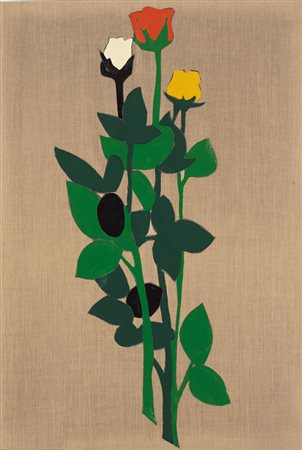 MARCO LODOLA Dorno (Pv) 04/04/1955 Fiori, 2002 smalti su carta povera...