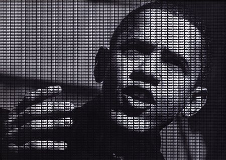 RALPH UELTZHOEFFER Newark (New Jersey) 1945 Text portrait - Next step Barack...