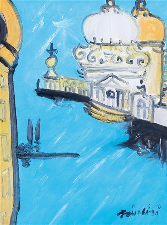 REMO BRINDISI Roma 25/04/1918 - Milano 25/07/1996 Venezia, anni '90 olio su...