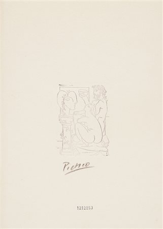 PABLO PICASSO Malaga 1881 - Mougins 1973 Escultor con cuenco y modelo, 1933...