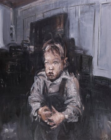 ALESSANDRO PAPETTI Milano 12/03/1958 Senza titolo olio su tela cm. 100x80,...