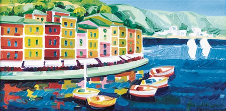 ATHOS FACCINCANI Peschiera (Vr) 29/01/1951 Portofino e piccole barche, 2010...