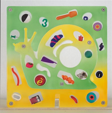 RENZO NUCARA Crema 1948 Senza titolo assemblaggio di plexiglass, resine e...