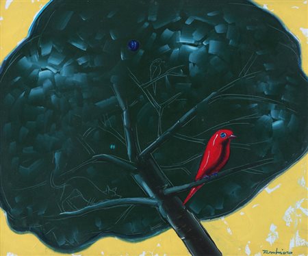 ALDO TURCHIARO Celico (Cs) 06/04/1929 Albero verde, 2005 olio su tela cm....