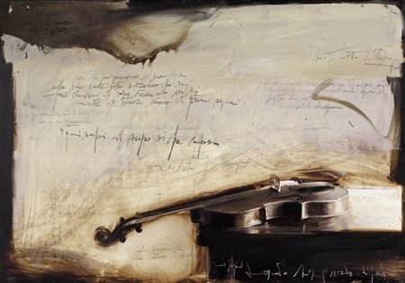 GIOVANNI SESIA Magenta (MI) 03/08/1955 Senza titolo tecnica mista su medium...