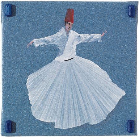 ALDO MONDINO Torino 04/10/1938 - 10/03/2005 Senza titolo olio e applicazioni...