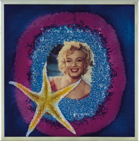 OMAR RONDA Portula (Bi) 11/09/1947 Marilyn frozen, 2005 plastic cm. 50x50,...
