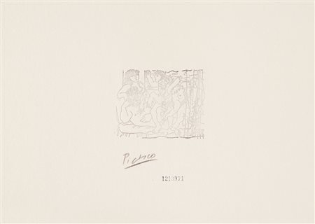 PABLO PICASSO Malaga 1881 - Mougins 1973 Escultor y vacantes, 1933 incisione...