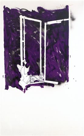 MARIO SCHIFANO Homs (Libia) 1934 - Roma 26/01/1998 Senza titolo, 1980 smalto...