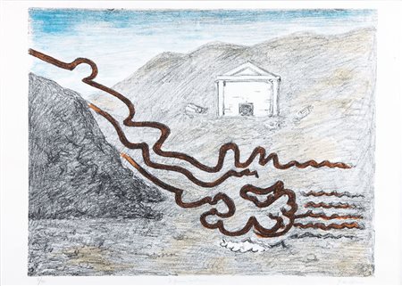 GIORGIO DE CHIRICO Volo (Grecia) 10/07/1888 - Roma 20/11/1978 Il fiume...