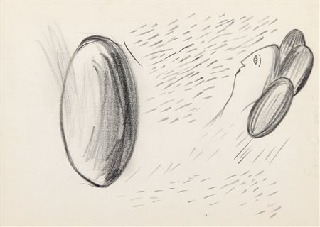 ENZO CUCCHI Morro D'alba (An) 14/11/1949 Senza titolo, 1981 matita su carta...