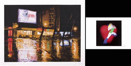 AUTORI VARI DAVIDE FRISONI Senza titolo serigrafia su carta cm. 70x90,...