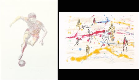 AUTORI VARI PERICLE FAZZINI Calciatore acquaforte acquatinta su carta cm....