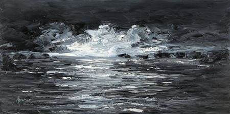 MARIO FALCHI Porto Maurizio 1950 Notturno, 2011 olio su tela cm. 50x100,...