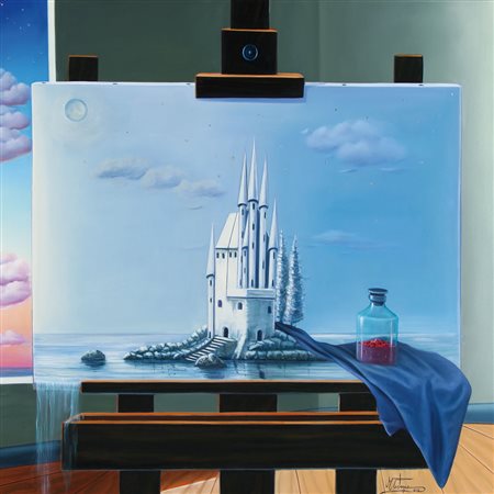 MAURIZIO CASTAGNA Piazza Armerina (En) 1961 L'altra dimensione, 2008 olio su...