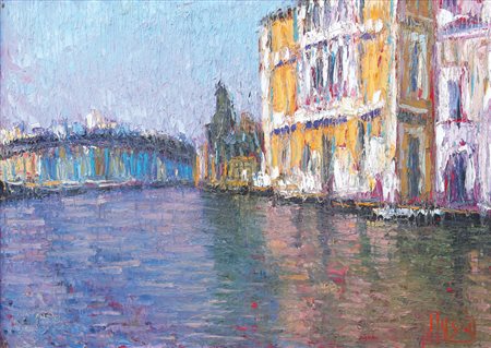 ROBERTO MASIA Iglesias (Ca) 20/02/1958 Riflessi veneziani, 2004 olio su tela...