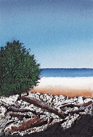 MARIO PASCHETTA Milano 27/04/1949 Spiaggia di Cinquale, 1997 malte e terre...