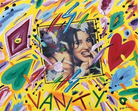 BRUNO DONZELLI Napoli 12/04/1941 Vanity olio, tecnica mista e collage su tela...