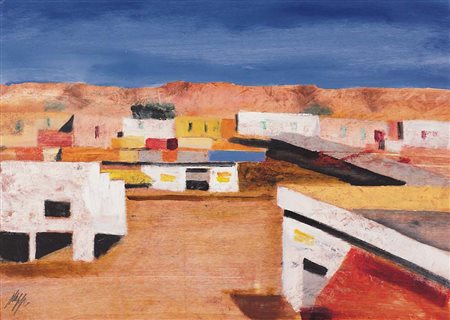 SALVATORE MAGAZZINI Pistoia 28/02/1955 Sharm El Sheick olio su tavola cm....