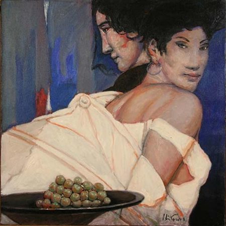 GOFFREDO CIVITARESE Chieti 30/01/1938 Presenze con natura viva, 2006 olio su...