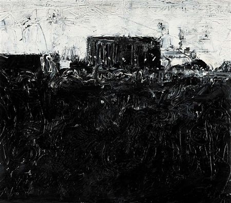 JONATHAN GUAITAMACCHI Londra 1961 Totem, 2003 olio su carta applicata su tela...