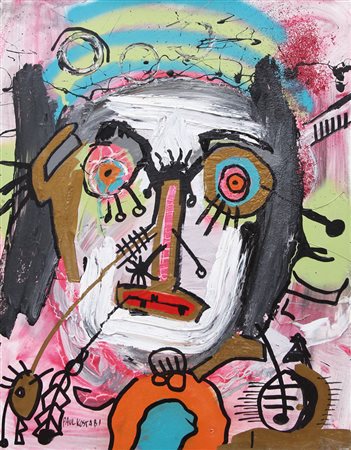 PAUL KOSTABI Whittier (California) 1962 Crackdown, 2008 olio su tela cm....