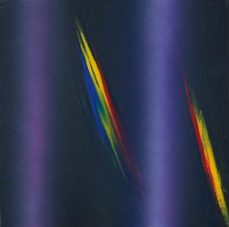 ENNIO FINZI Venezia 1931 Il verso del colore in nero, 2004 acrilico su tela...