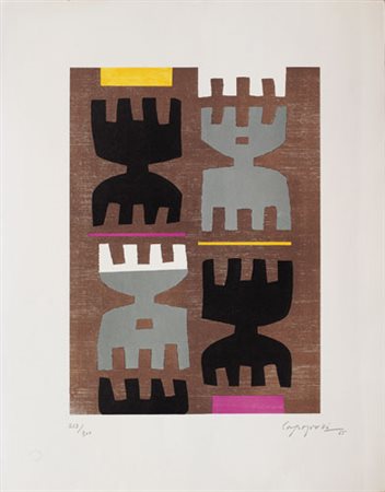 GIUSEPPE CAPOGROSSI Roma 07/03/1900 - Roma 09/10/1972 Senza titolo, 1965...