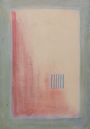 ARTURO VERMI Bergamo 1928 - Paterno d'Adda (Co) 1988 Paesaggio, 1963 olio e...