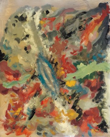 SANDRO CHIA Firenze 20/04/1946 Senza titolo olio e resina su tela cm. 50x40,...