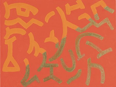 CARLA ACCARDI Trapani 09/10/1924 Rosso arancio oro, 2002 vinilico su tela cm....