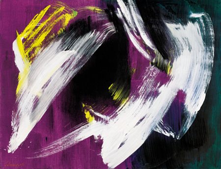 GERARD SCHNEIDER Saint Croix 1896 - 1986 Opus 89-L, 1977 acrilico su tela cm....