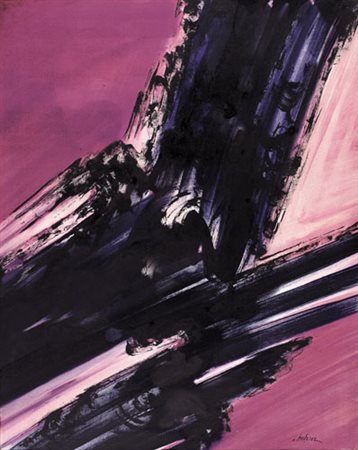 FERDINANDO CHEVRIER Livorno 1920 - 2006 Dall'oltre, 1966 olio su tela cm....