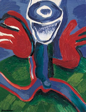 BENGT LINDSTROM Stoccolma 1925 - Njurunda 30/01/2008 La folle, 1971 olio su...