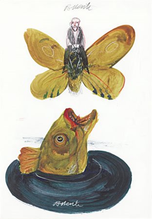 ANTONIO POSSENTI Lucca 11/01/1933 Senza titolo tecnica mista su carta...