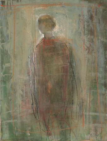 ANDREA MARTINELLI Prato 12/03/1965 Figura in un interno, 1997 olio e tecnica...