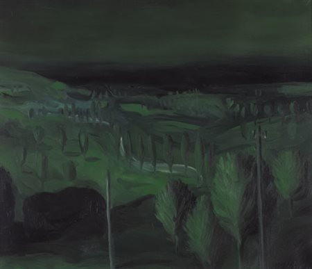 SILVANO D’AMBROSIO Hayange (Francia) 1951 Paesaggio, 1987 olio su tela cm....