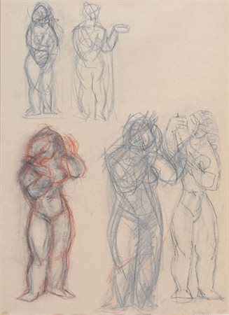 CRISTOFORO DE AMICIS Alessandria 30/06/1902 - Milano 23/04/1987 Figure, 1969...