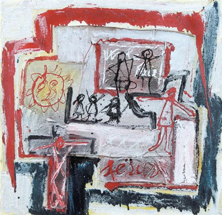 VITTORIO BELLINI Vertona (BG) 1936 - Bergamo 2009 La scuola, 2007 affresco e...